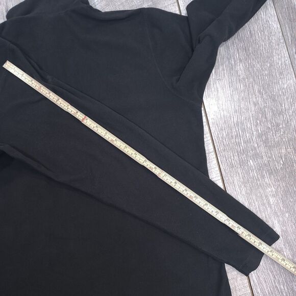 Helly Hansen Pocket Fleece Mens Large Black 1/4 Zip Pullover Sweater Jacket Top - Picture 10 of 10